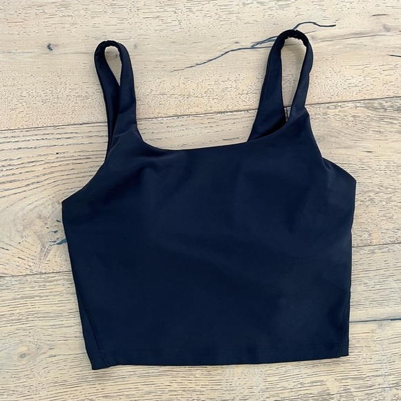 Old Navy Black Powersoft Crop Tank Top Size L - Picture 1 of 6
